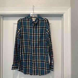 LL Bean Flannel Button Down Shirt